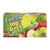 CapriSun Apple Splash 100% apple juice, 10 6-fl. oz. pouches Full-Size Picture